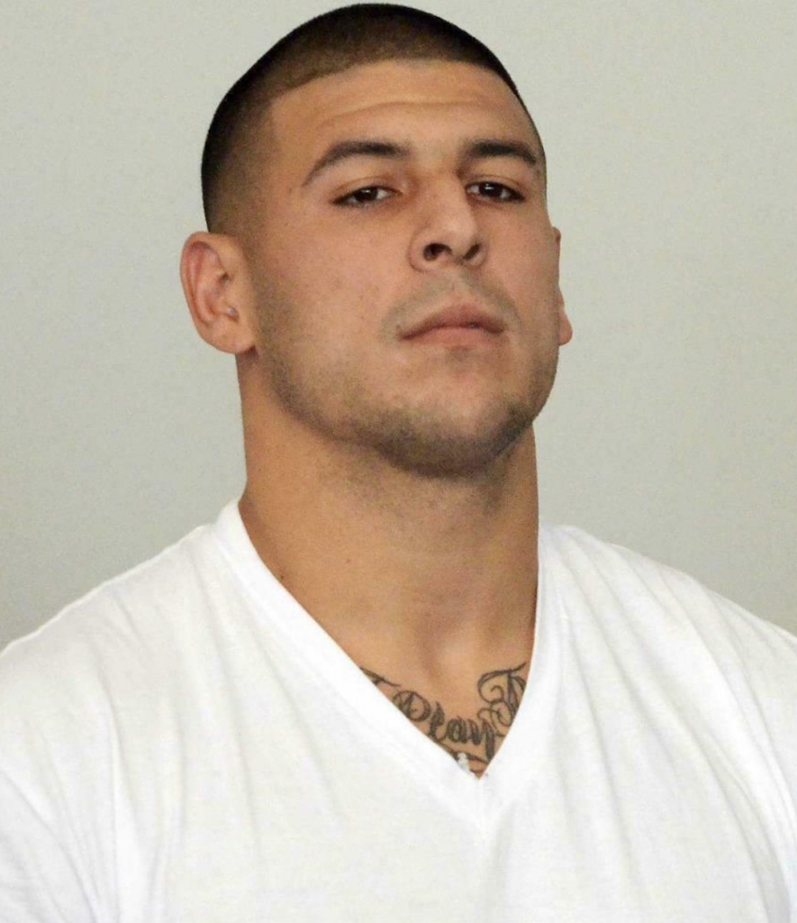 Aaron Hernandez Mugshot, 2013